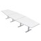 Skutchi Designs 45 in W, 165.75 in L, 29 in H, Engineered Wood Top, White HAR-HEX.IR-46x168-T-XD09 - alternate 1